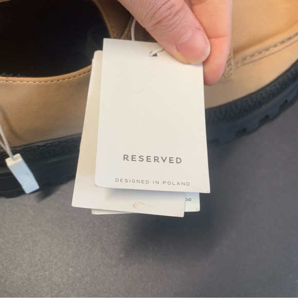 NEW Reserved European Loafers In Tan & Black Size EU 39 US 8.5 - Picture 7 of 11